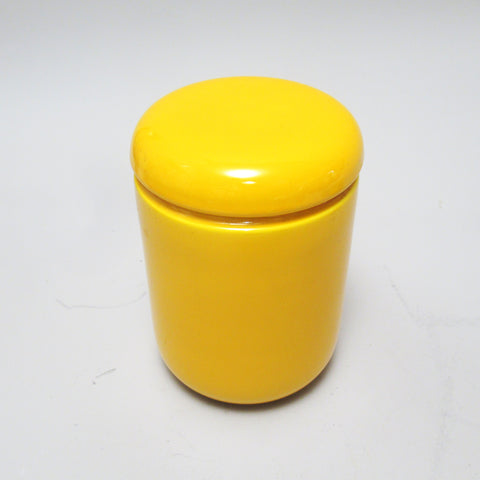 Boîte cylindrique jaune Pino Spagnolo Sicart Années 70