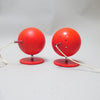 Paire de lampes boules rouges Koch & Lowi OMI