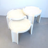 Set de Trois tables gignogne Giotto Stoppino Kartell Années 70