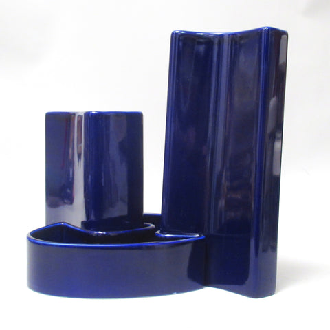 Vases combinables indigo Angelo Mangiarotti Fratelli Brambilla
