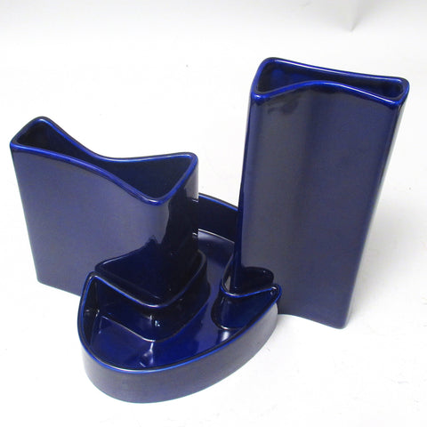 Vases combinables indigo Angelo Mangiarotti Fratelli Brambilla