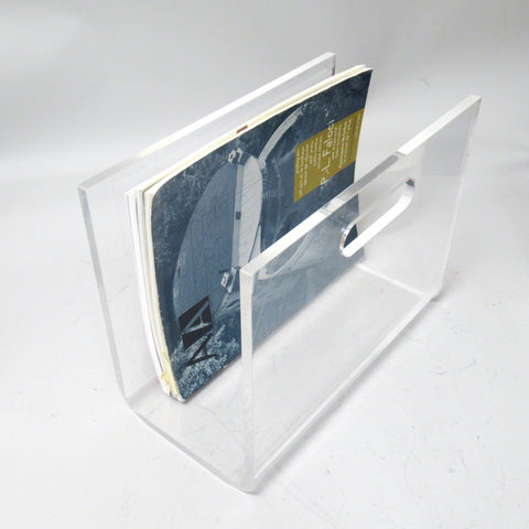 Porte-revue ou porte-vinyle plexiglas Années 70