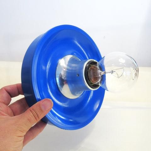 Applique ou plafonnier Saturno bleue Années 70