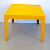 Table fibre de verre jaune Kostka Années 70
