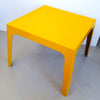 Table fibre de verre jaune Kostka Années 70