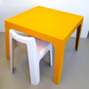 Table fibre de verre jaune Kostka Années 70