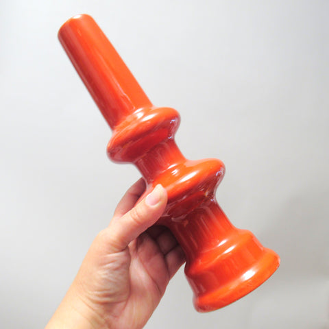 Vase soliflore rouge Années 70