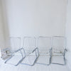 Quatre chaises chromées Gastone Rinaldi