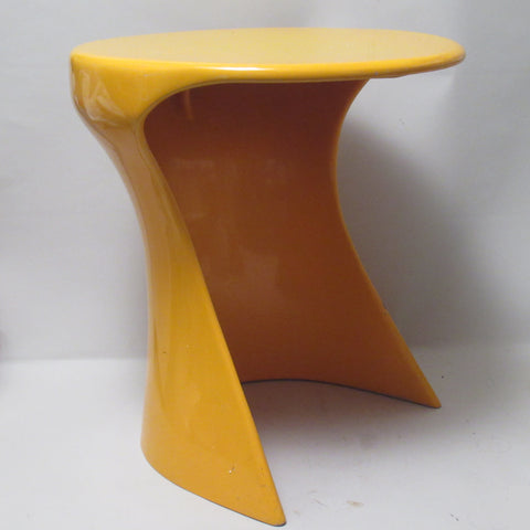 Tabouret Space Age jaune Années 70