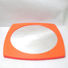 Miroir à cadre orange Syla 1970