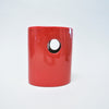Vase à 3 trous en céramique rouge Parravicini