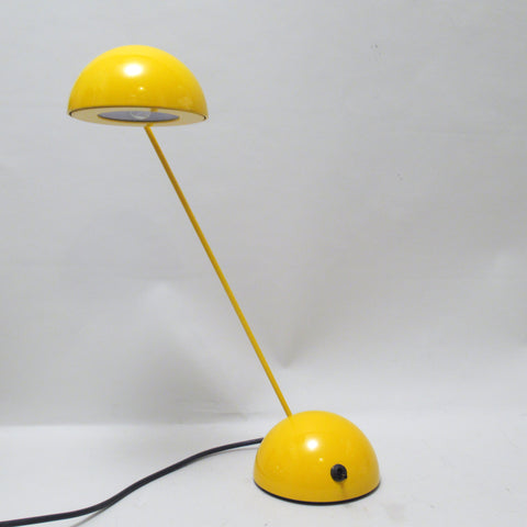 Lampe de bureau Bikini jaune Barbieri Marianelli Tronconi 1980