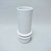 Vase rouleau blanc en céramique Pino Spagnolo Sicart
