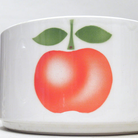 Service d'assiettes et Saladier Pomme Années 70