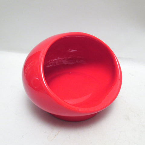 Cendrier en céramique rouge Marcello Cuneo Gabbianelli