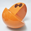 Vase boule en ceramique orange Parravicini