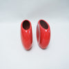 Paire de vases rouges céramique Parravicini
