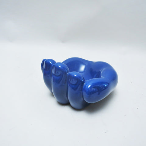 Grand vide-poche Main bleue Pop Annees 80