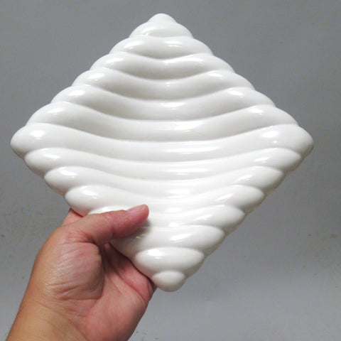 Cendrier en céramique blanche Années 70