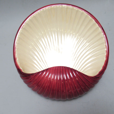 Grande applique coquille en ceramique années 50