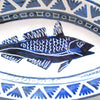 Grand plat au poisson Allix Vallauris Années 50