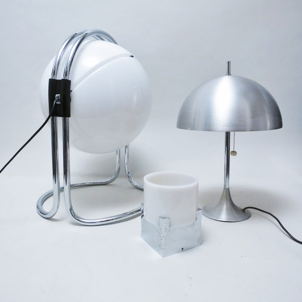 Grande lampe boule André Ricard Metalarte Années 70 by Metalarte ...