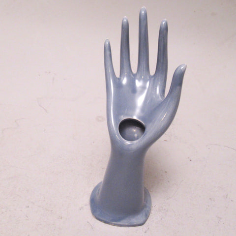Vase ou baguier main céramique grise Années 80