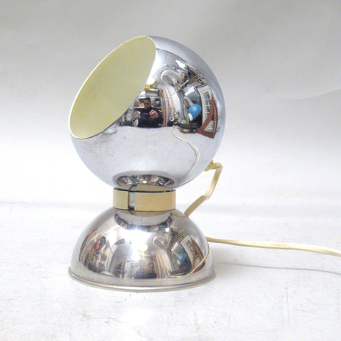 Lampe boule chromée Reggiani Années 60