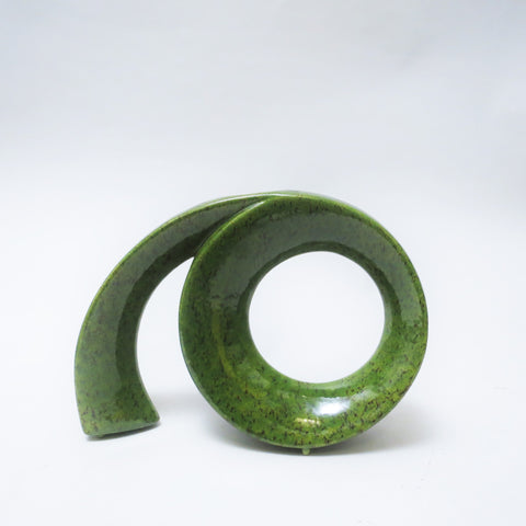 Vase « 6 » en céramique verte Bertoncello
