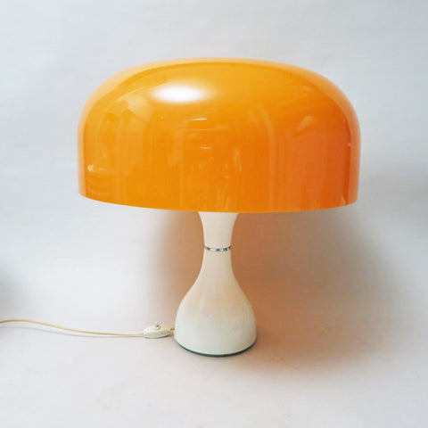 Grande lampe champignon orange Guzzini