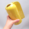 Vase en ceramique jaune vetrochina Parravicini Années 60