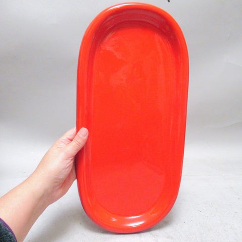Centre de table ou plateau en céramique Italie Années 60