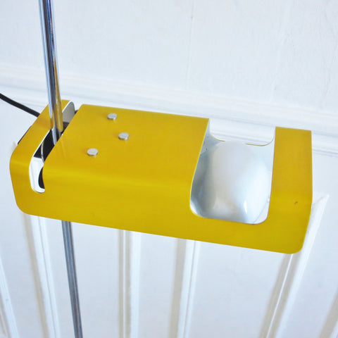 Lampadaire Spider jaune Joe Colombo Oluce