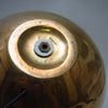 Grande lampe boule en laiton Belgachrome Années 70