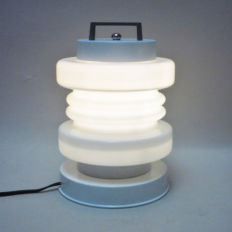 Lampe lanterne opaline Mazzega 1960