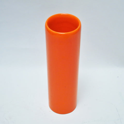 Vase rouleau 0040 orange en céramique Pino Spagnolo Sicart