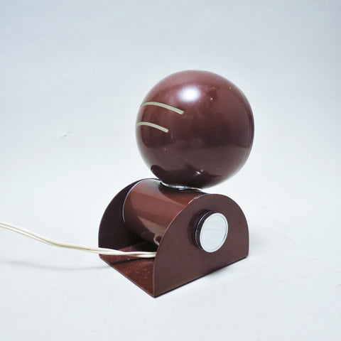 Lampe boule marron Enrico Tronconi Années 60