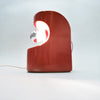 Lampe en céramique rouge Années 60