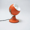 Petite lampe boule orange sur pied tulipe Années 60
