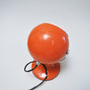 Petite lampe boule orange sur pied tulipe Années 60