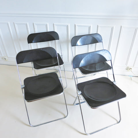 Set de 4 chaises Plia Piretti Anonima Castelli