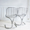 Paire de chaises chromées par Gastone Rinaldi Rima