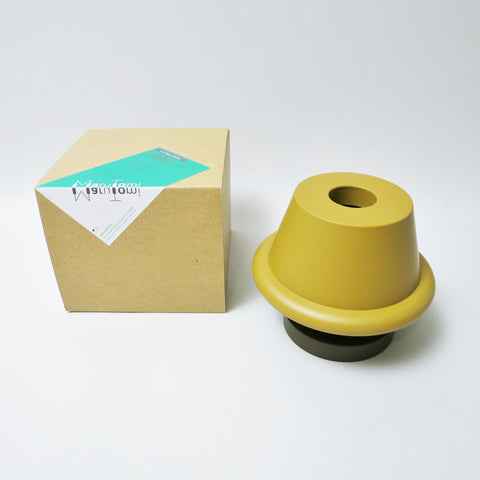 Vase Senape ocre Ettore Sottsass