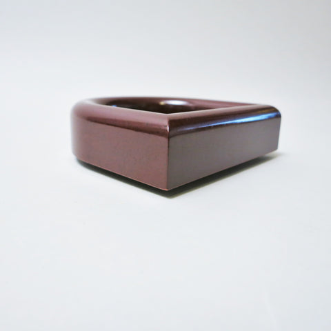 Cendrier Silene bordeaux  Ettore Sottsass Marutomi