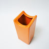 Vase  en céramique orange moucheté Bertoncello