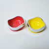 Cendriers empilables jaune et rouge Isamu Kenmochi