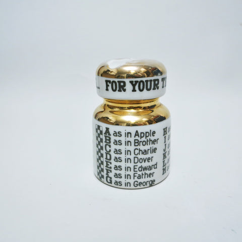 Isolateur presse-papier Alphabet Fornasetti