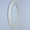 Miroir rond en plastique blanc Cattaneo 1970