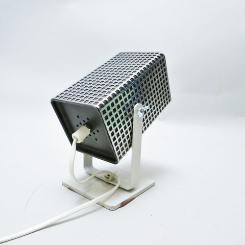 Lampe Spot à quadrillage chromé Années 70