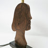 Petite lampe sculpture silhouette de tete de femme